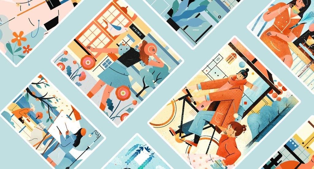 鲜亮橘蓝：海岸晴空与落日的热烈撞色