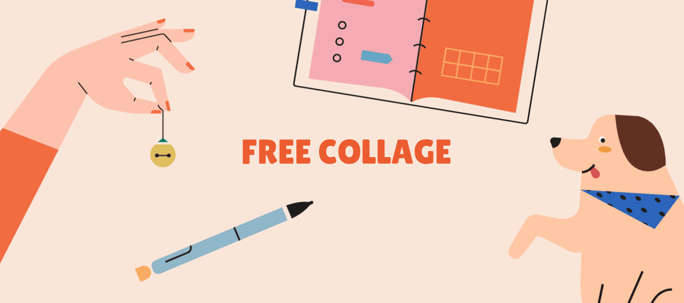 小园素的特色二：自由拼贴