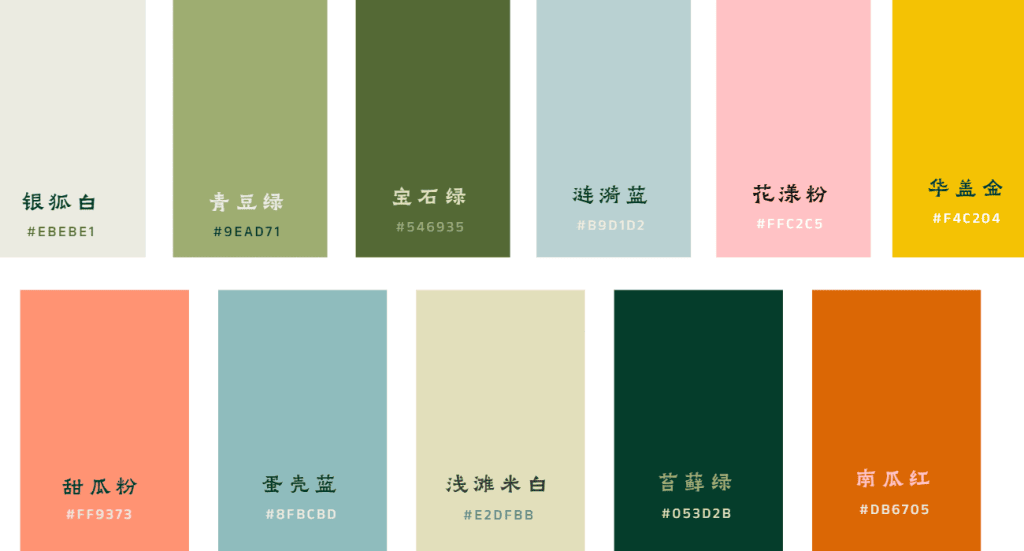 蓝绿橙彩：春日雨后林间的湖畔和小溪