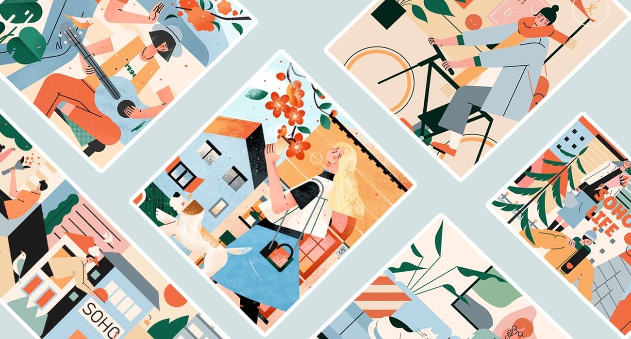 静涩奶蓝：蓝灰调，宁静理性