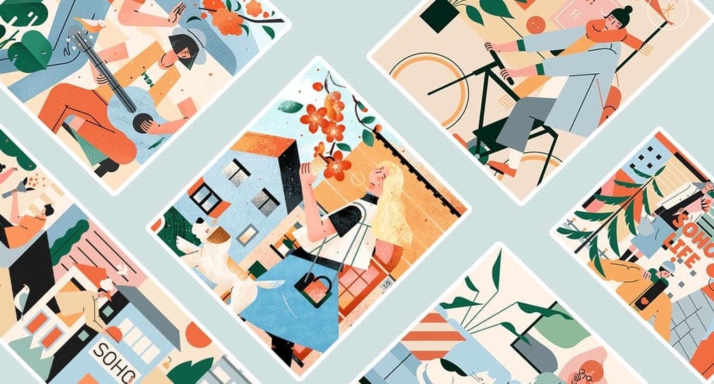 静涩奶蓝：清晨薄雾中的森林与湖泊